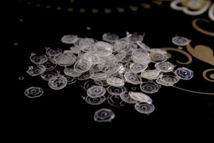 Пайетки с голографией 6мм 10грамм прозрачный
