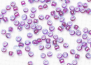 Бисер Япония круглый 11/0 10г 0252 морская вода/фиолетовый, окрашенный изнутри